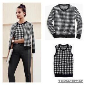 J.Crew Collection Italian Cashmere Cardigan Sweater Twin Set Size Large